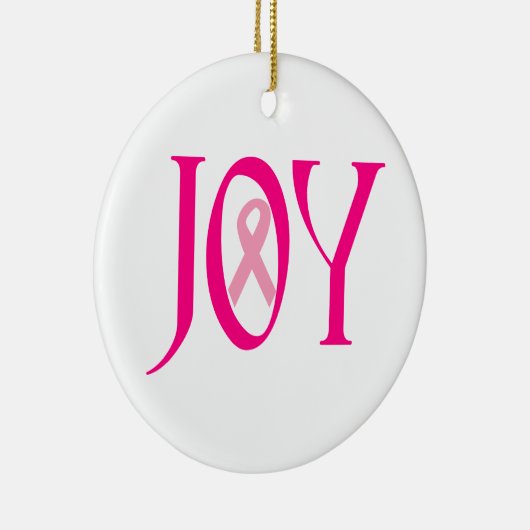 Borstkanker Joy Keramisch Ornament (Rechts)