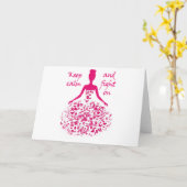 borstkanker kaart (Gele Bloem)