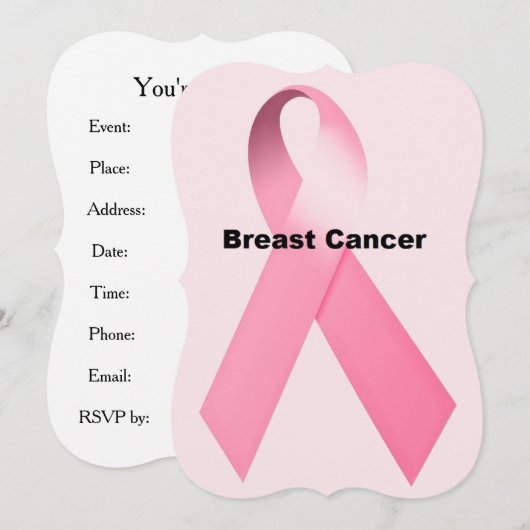 Borstkanker Kaart (Voorkant / Achterkant)