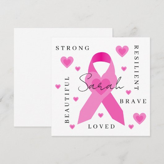 Borstkanker Kaart (Voorkant / Achterkant)