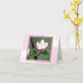 Borstkanker Kaart; Borstkanker Awareness Kaart (Gele Bloem)