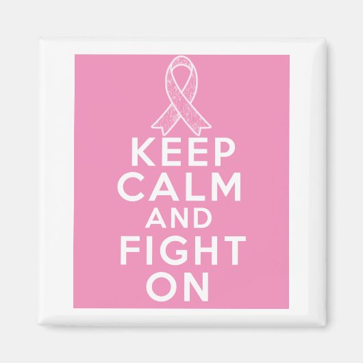 Borstkanker kalm houden en vechten aan magneet (Voorkant)