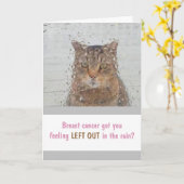 Borstkanker Kat in de regenwand Kaart (Gele Bloem)