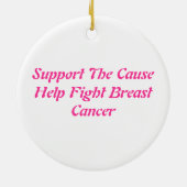 Borstkanker Keramisch Ornament (Achterkant)