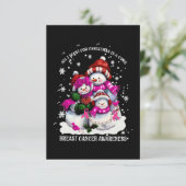 Borstkanker Kerst Kaart (Staand voorkant)