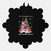 Borstkanker: kerstboom ornament kaart (Voorkant)