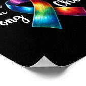 Borstkanker koos een gevecht met het verkeerde kui poster (Hoek)