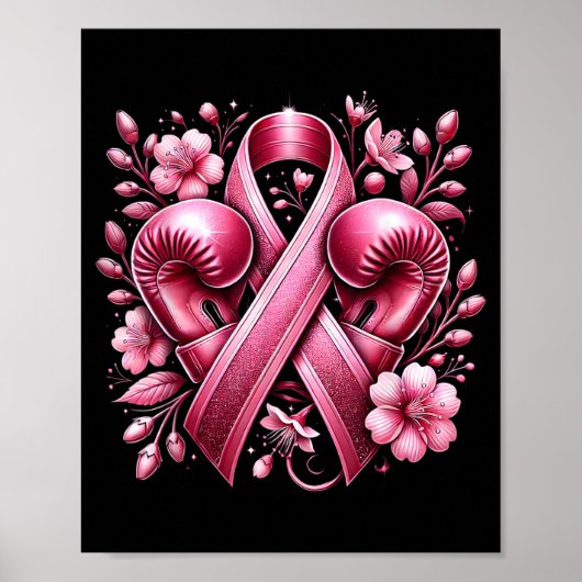 Borstkanker Krijger Borstkanker Bewustzijn Poster (Voorkant)
