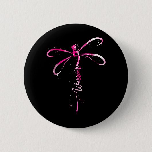Borstkanker Krijger Borstkanker Bewustzijn Ronde Button 5,7 Cm (Voorkant)