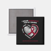 Borstkanker krijger die wordt bedekt door het bloe magneet (Voorkant / Achterkant)