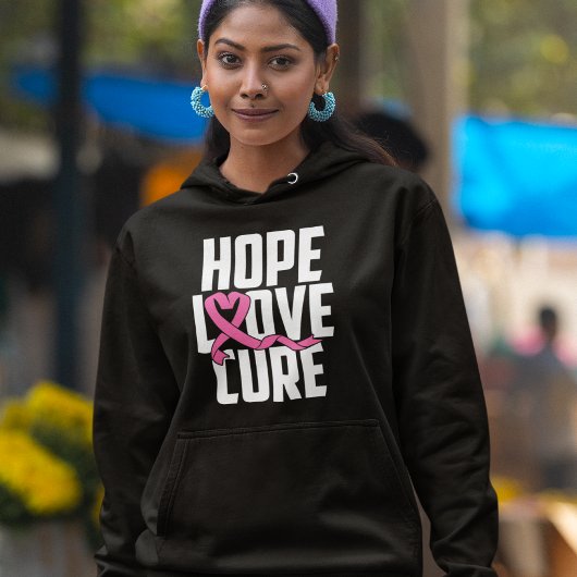 Borstkanker krijger roze lint overlevende vechter hoodie