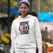 Borstkanker krijger roze lint overlevende vechter hoodie