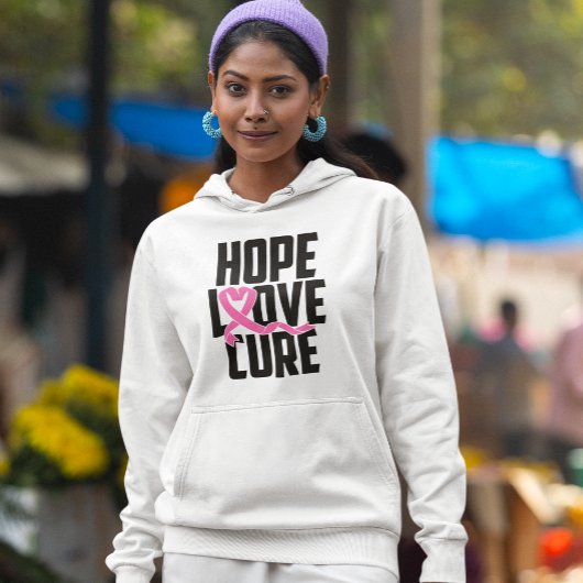 Borstkanker krijger roze lint overlevende vechter hoodie