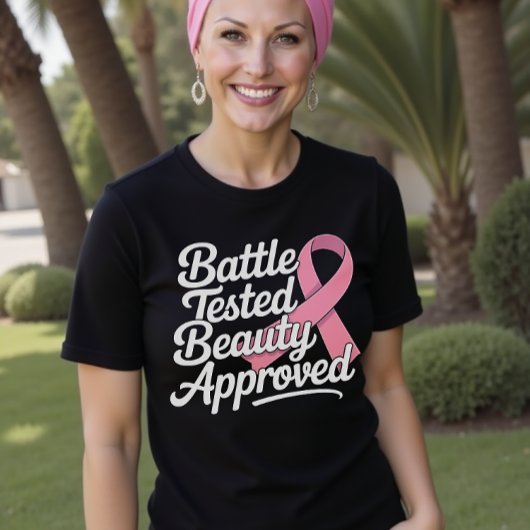 Borstkanker krijger roze lint overlevende vechter t-shirt