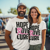 Borstkanker krijger roze lint overlevende vechter t-shirt