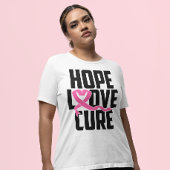 Borstkanker krijger roze lint overlevende vechter t-shirt