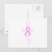 Borstkanker Kruis Briefkaart (Voorkant / Achterkant)