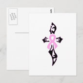 Borstkanker Kruis Briefkaart (Voorkant / Achterkant)