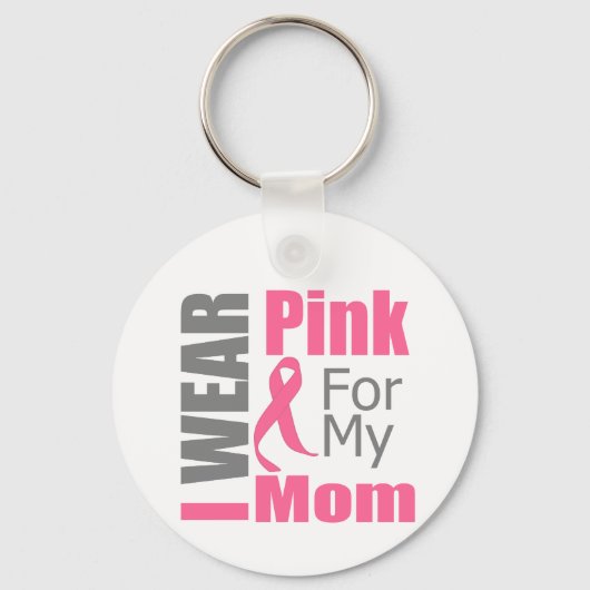 Borstkanker lint ik Draag Roze mama Sleutelhanger (Voorkant)