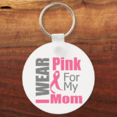 Borstkanker lint ik Draag Roze mama Sleutelhanger (Voorkant)