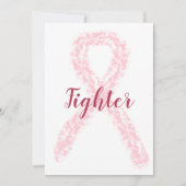 Borstkanker lintkaart notitiekaartje (Voorkant)