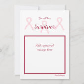 Borstkanker lintkaart notitiekaartje (Achterkant)