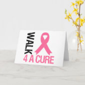 Borstkanker loopt voor een kuur kaart (Gele Bloem)