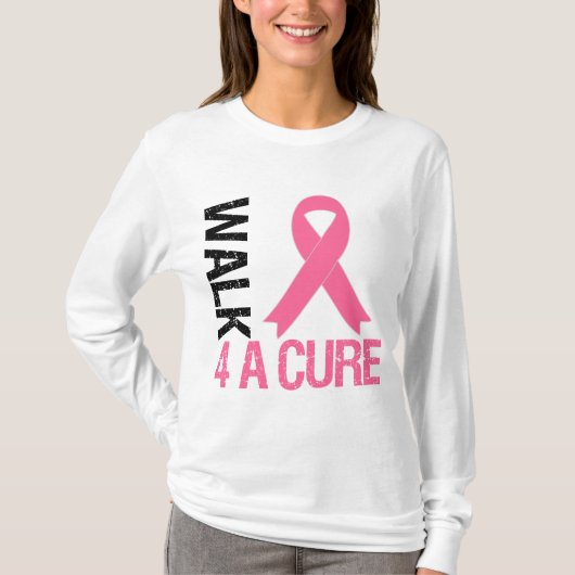 Borstkanker loopt voor een kuur t-shirt (Voorkant)