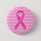 Borstkanker Maand roze lint Ronde Button 5,7 Cm (Voorkant)