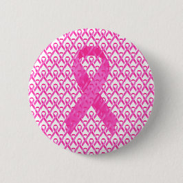 Borstkanker Maand Roze Lint Ronde Button 5,7 Cm