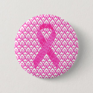 Borstkanker Maand roze lint Ronde Button 5,7 Cm