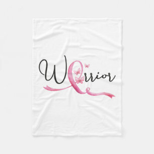 Borstkanker Maand Vlinders Roze Lint Vrouwen Fleece Deken