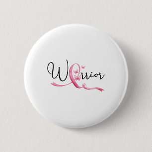 Borstkanker Maand Vlinders Roze Lint Vrouwen Ronde Button 5,7 Cm