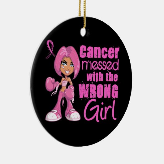 Borstkanker meisje 1 keramisch ornament (Rechts)