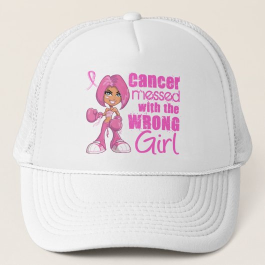 Borstkanker meisje 1 trucker pet (Voorkant)
