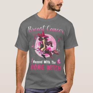 Borstkanker met de verkeerde heks-halwee t-shirt