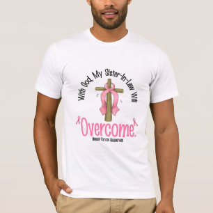 Borstkanker met God mijn zuster-in-law zal overein T-shirt