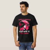 Borstkanker met het verkeerde roze heks Pet T-shirt (Voorkant volledig)