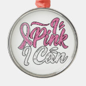 Borstkanker Metalen Ornament (Voorkant)