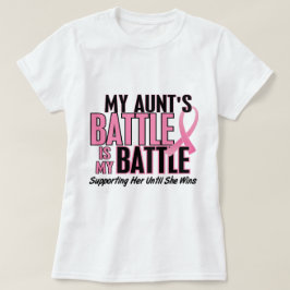 Borstkanker Mijn BATTLE tot 1 tante T-shirt