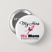 Borstkanker Mijn Hero Mijn moeder Ronde Button 5,7 Cm (Voorkant /achterkant)