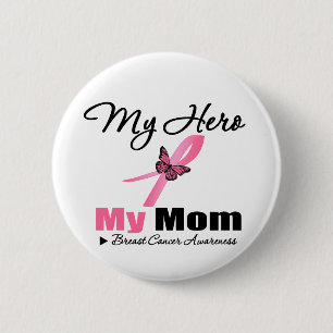 Borstkanker Mijn Hero Mijn moeder Ronde Button 5,7 Cm