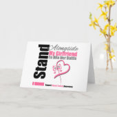 Borstkanker naast mijn Vriendin Kaart (Gele Bloem)