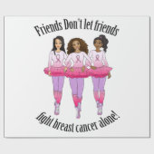 Borstkanker - Niemand vecht alleen AA Cadeaupapier (Vlak)