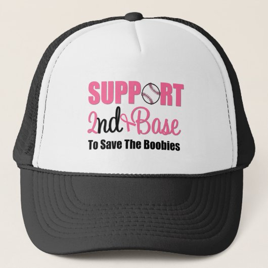 Borstkanker Ondersteuning 2e Base Trucker Pet (Voorkant)