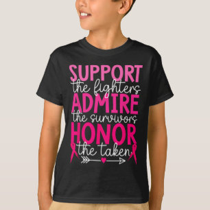 Borstkanker Ondersteuning Bewonder Eer Borstkanker T-shirt