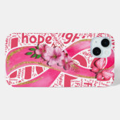 BORSTKANKER ONDERSTEUNING & BEWUSTWORDING Case-Mate iPhone CASE (Achterkant (horizontaal))