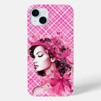 BORSTKANKER ONDERSTEUNING & BEWUSTWORDING iPhone 15 MINI HOESJE