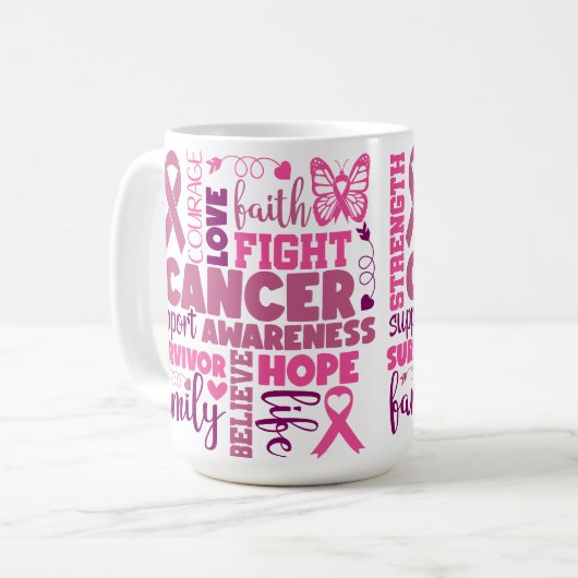 BORSTKANKER ONDERSTEUNING & BEWUSTWORDING KOFFIEMOK (Voorkant links)