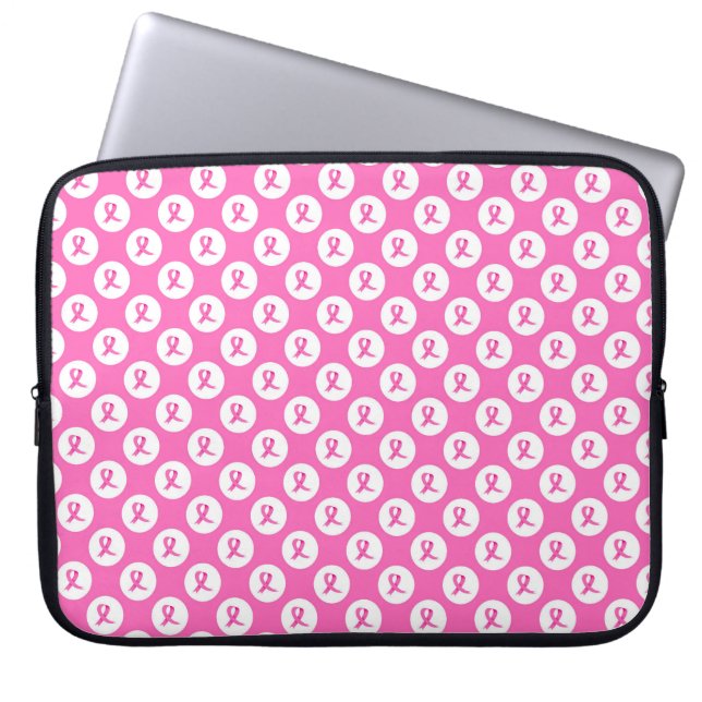 BORSTKANKER ONDERSTEUNING & BEWUSTWORDING LAPTOP SLEEVE (Voorkant)